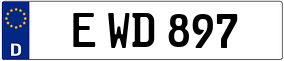 Trailer License Plate